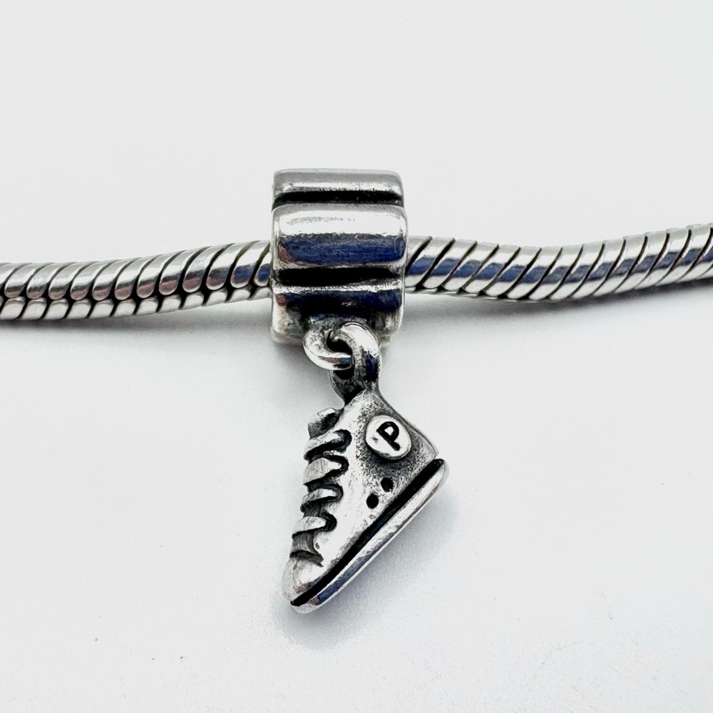 Pandora Sneaker Shoe Dangle Sterling Silver Charm